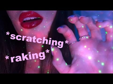 ASMR | Slowly scratching and raking your anxieties and worries away | Close up ☁️ ❣️