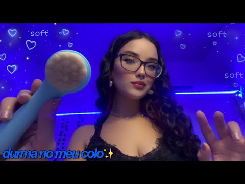 VOCÊ VAI DORMIR NO MEU COLO ✨ | asmr skincare