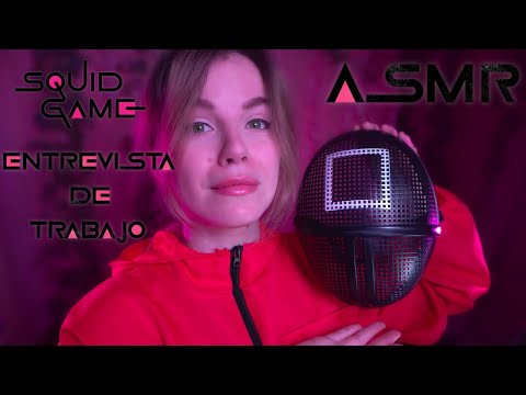 ASMR EL JUEGO DEL CALAMAR entrevista de trabajo ASMR SQUID GAME #Roleplay Carol ASMR