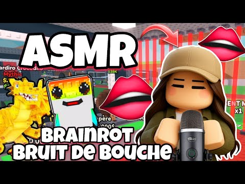 ASMR ROBLOX • BRUITS DE BOUCHES PUISSANTS SUR STEAL A BRAINROT ! 😴