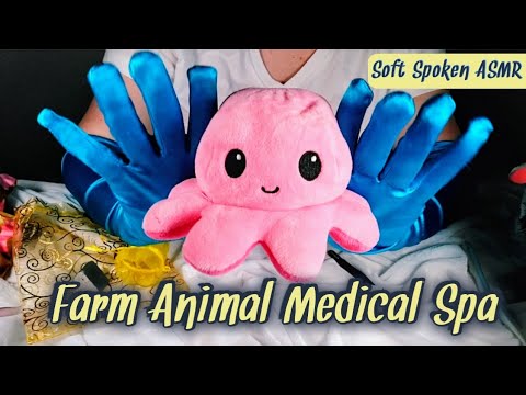 Old McHannah's Medical Spa ASMR 🐢🐙 Blue Satin Gloves 💙🧤 Soft Speaking 👩‍⚕️💆‍♀️