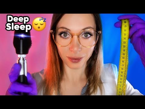 ASMR Measuring & Adjusting You | Head Turning, Bone Cracking, Ear Exam - Otoscope