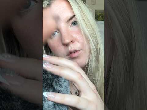 Gentle ASMR *mic fluffs and hand face touching* #asmr #micfluffs #handmovements