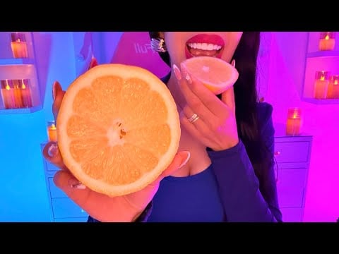 ASMR🍋C0MIENDO LIMÓN GIGANTE🍋