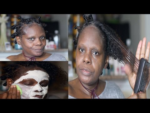 BANTU KNOTS LAVENDER MUD FACIAL ASMR CHEWING GUM