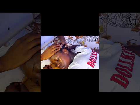 Asmr ✨Ear lobe cleaning and ear piercingmassage, back tracing and feet tingling
