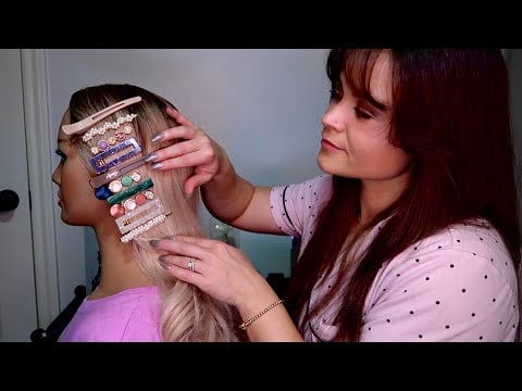 ASMR | The Girl From Class Plays with Your Hair at a Sleepover