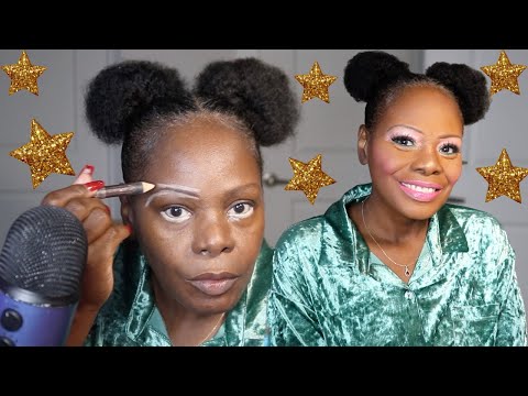 Soft Glam Laura Mercier Foundation | Pajama Night ASMR Makeup Tutorial