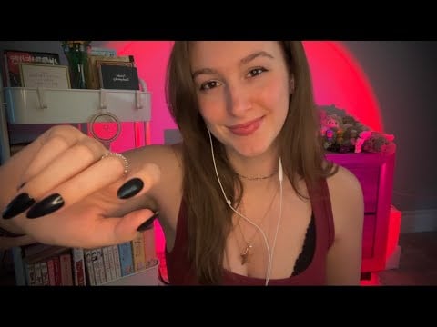 ASMR Hand Movements and Mouth Sounds | no talking (mostly)…