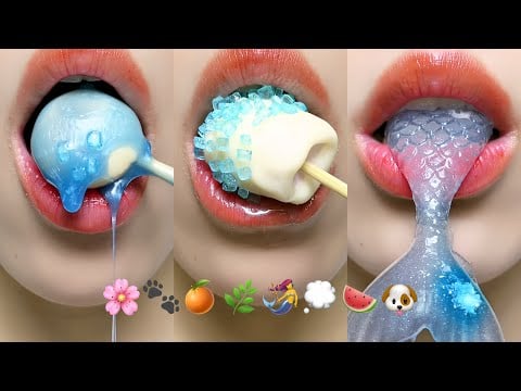 Asmr Eating Gummy Ball Chocolate Jelly Honey Emojo Food 🌿🌸💭