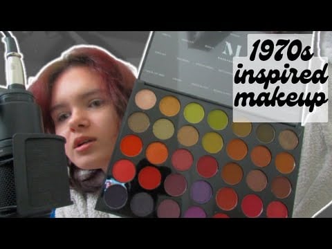 Doing 1970s Inspired Makeup (ASMR) (Makeup Sounds and Soft Spoken Rambling)