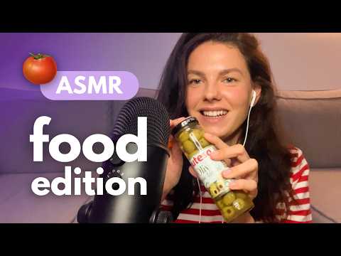 ASMR CZ | oblíbené potraviny 🍅🥖 | trasování, zvuky a šeptání
