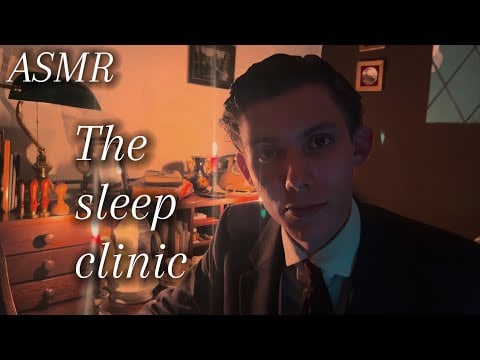 ASMR - Checking you in to a sleep clinic,  male cranial nerve exam, soft spoken to help you sleep 😴