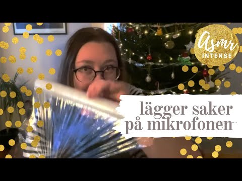 ASMR (🇫🇮🇸🇪🇬🇧): Jag lägger saker på mikrofonen