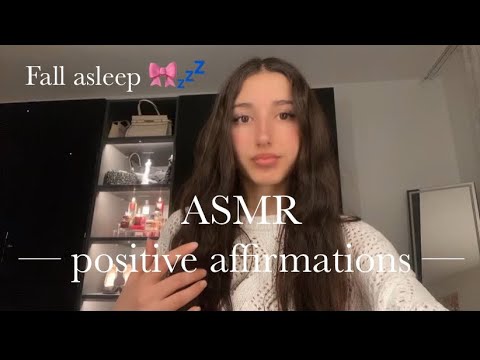 Asmr positive affirmations for sleep 🎀💤 