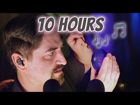 ASMR Rain Drum Music for SLEEP 10 Hours (No Talking)