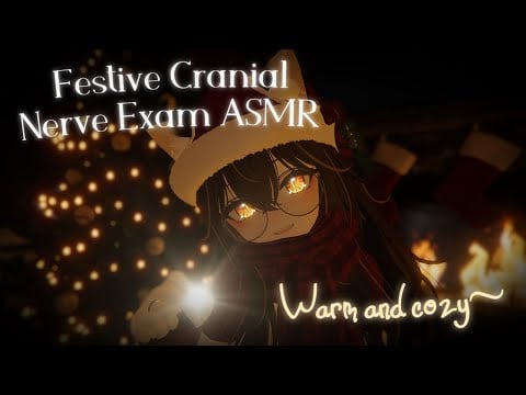 ASMR | Cozy Christmas Cranial Nerve Exam~