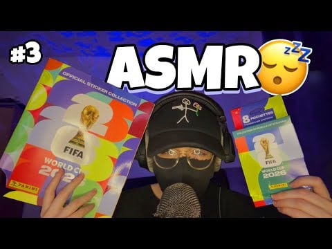 ASMR • OUVERTURE DE POCHETTES PANINI DE LA COUPE DU MONDE 2026 ! ⚽️😴 