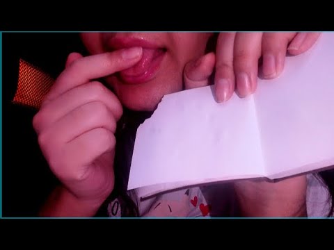 Asmr spit painting book Asmr mouth sounds 