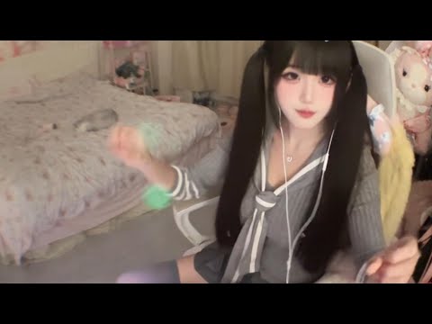 Gentle Accent Cosplay ASMR | Long Nails Scratching for Sleep