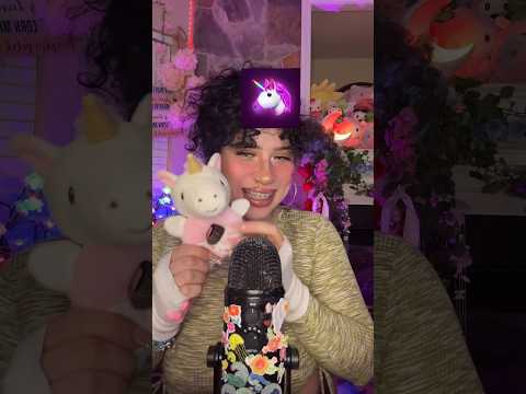 ASMR Emoji Challenge🦄✨💕  #asmrtingles #asmr #tingles #shorts