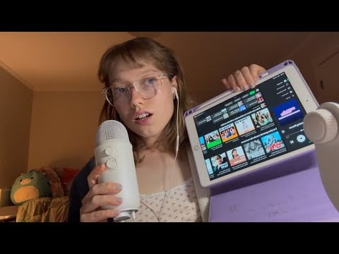 asmr || whisper ramble & showing my spotify