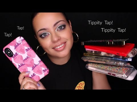 ASMR| iPhone Case Collection Show & Tell - Tapping on Cellphone Cases