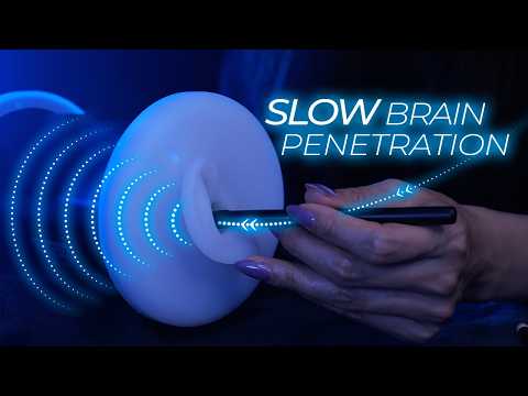 ASMR Slow & Dark 3D Brain Penetrating Ear Cleaning to Calm Your Nerves (No Talking)