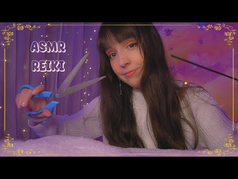 ⭐ASMR Limpio tu Energía Negativa en tu Camita 🌧️[Sub] Roleplay Reiki Plucking, Meditación en Español