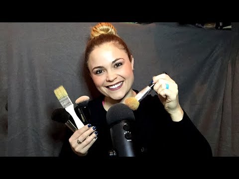 ASMR Brushing the Microphone with Different Brushes (Relaxation & Sleep)