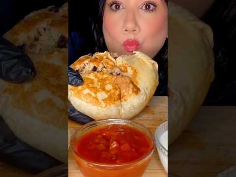 GIANT MEASY BURRITO #asmr #burrito #mexicanfood #food #shorts