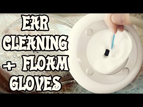 ASMR Ear Binaural Cleaning +++ Floam Gloves (No Talking)