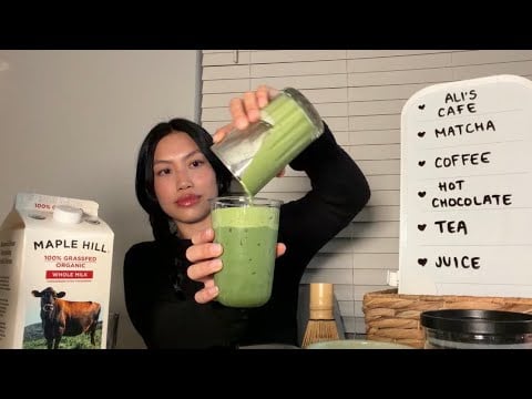 (LOFI asmr) barista makes your drinks at cafe