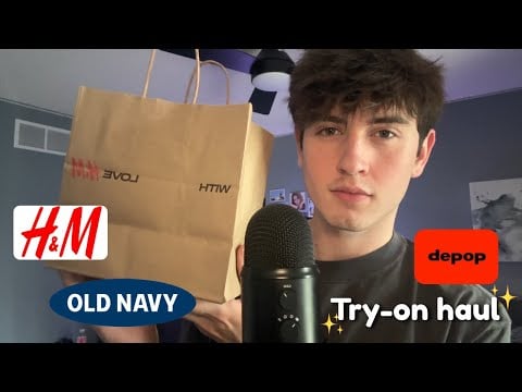 ASMR | I bought more clothes… 💰(Shopping haul + try-on) 