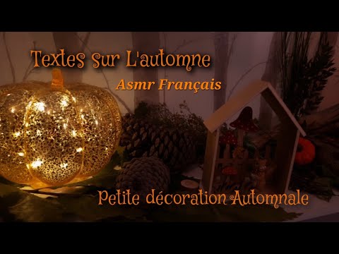 #Asmr Français textes sur L'automne et petit blabla très proche du micro 🎤