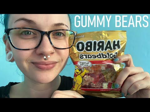 ASMR Eating Gummy Bears & Answering Random Questions To Get To Know Me 🐻
