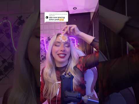Alnını deldim umarım rahatlamışsındır (Acemi Pirsingçi)#asmr #acemi #pirsing #piercing #roleplay
