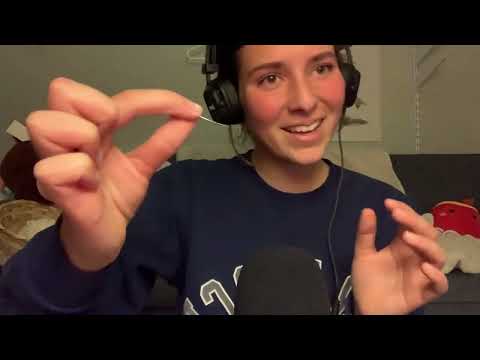 ASMR taking pins out of you   mic sounds, mouth sounds, head massage