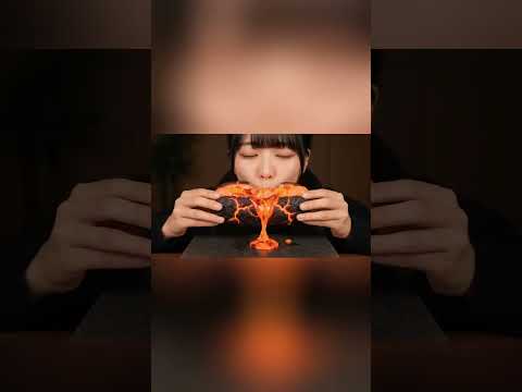 Lava Hot Dog #asmrsounds #asmrvideo #eatingsounds