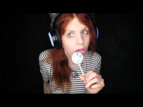 ASMR | Licking A Big Monster Wunderball Lollipop (No Talking) | Eating Sounds