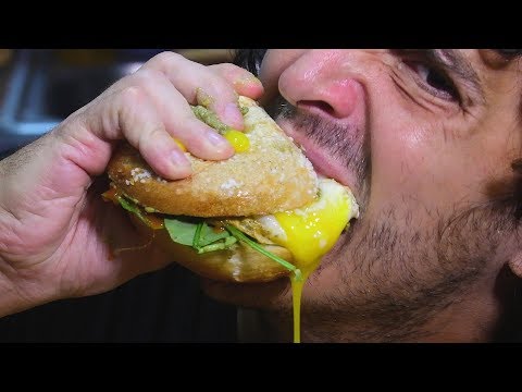 ASMR MESSY Easy Bagel Sandwich *Delicious* 먹방