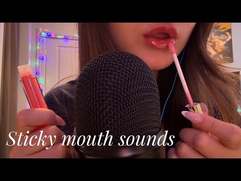 ASMR Lip Gloss Application & Mouth Sounds 💄
