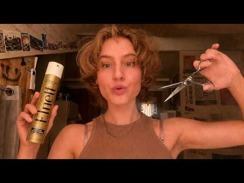 FAST & AGGRESIVE HAIRCUT ASMR ✂️ (cutting, styling..) fast paced