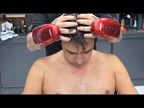 ASMR SKIN CARE AND BEARD SHAVE WITH BARBER MUNUR ONKAN
