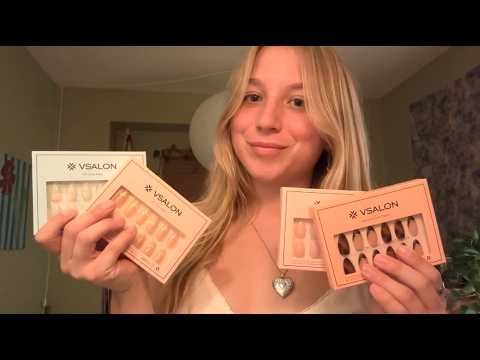 ASMR: Press on Nail Haul & Application 💅🫶