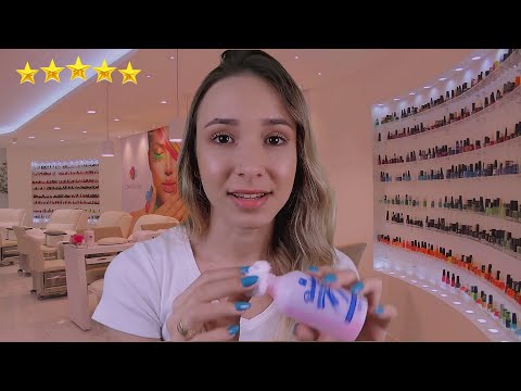 ASMR - MANICURE FOFOQUEIRA TE CONTA TUDO 💅🏻