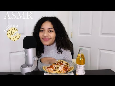 ASMR Español- COMIENDO PUPUSAS 🫓 y Soda De Banana