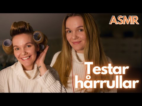 ASMR Testar hårrullar/papiljotter💆🏼‍♀️ (relaxing hair sounds + rambling)