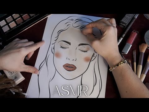 ASMR dieses PAPER MAKE-UP macht dich zu 100% müde *WHISPERED*