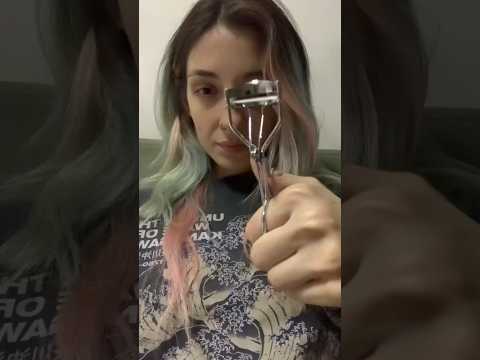 Curling Your Eyelashes ASMR - Real Camera Touching - Visual & LoFi 👁️ #asmr